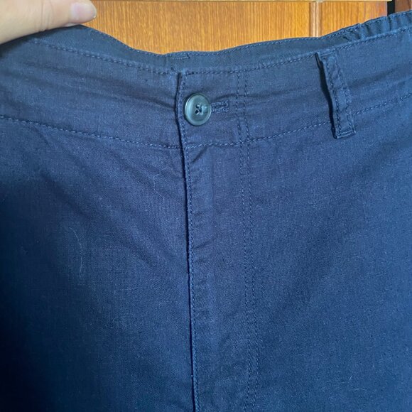 Uniqlo Navy Linen Pants (Like-new, Size L) - Picture 3 of 5
